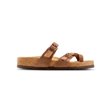 FarWest Women's Kelowna Leather Toe Loop Cork Sandals Side_Right
