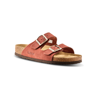 FarWest Women's Tofino Leather 2 Strap Cork Sandals Front_Three_Fourths_Angled_Right