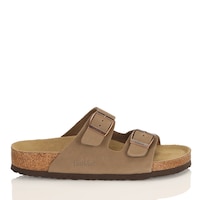 FarWest Women's Tofino Leather 2 Strap Cork Sandals Composite_or_Mixed