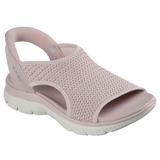 Skechers Women's Slip-ins Hband Knit Sandals Front_Three_Fourths_Angled_Right