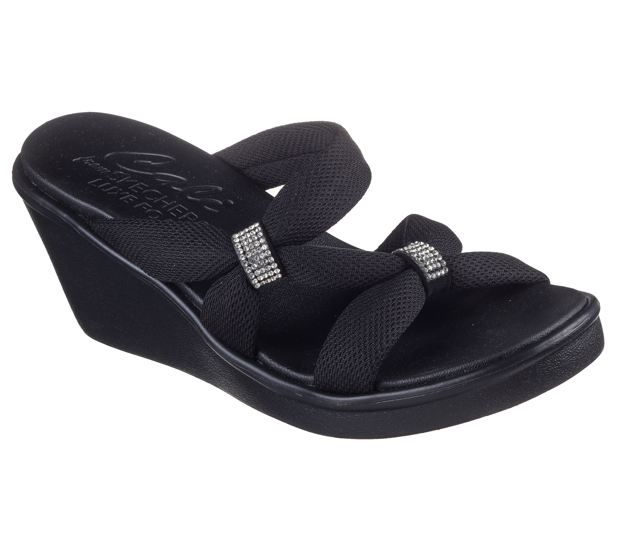Skechers Women's Rumble On Wedge with Luxe Foam Slides