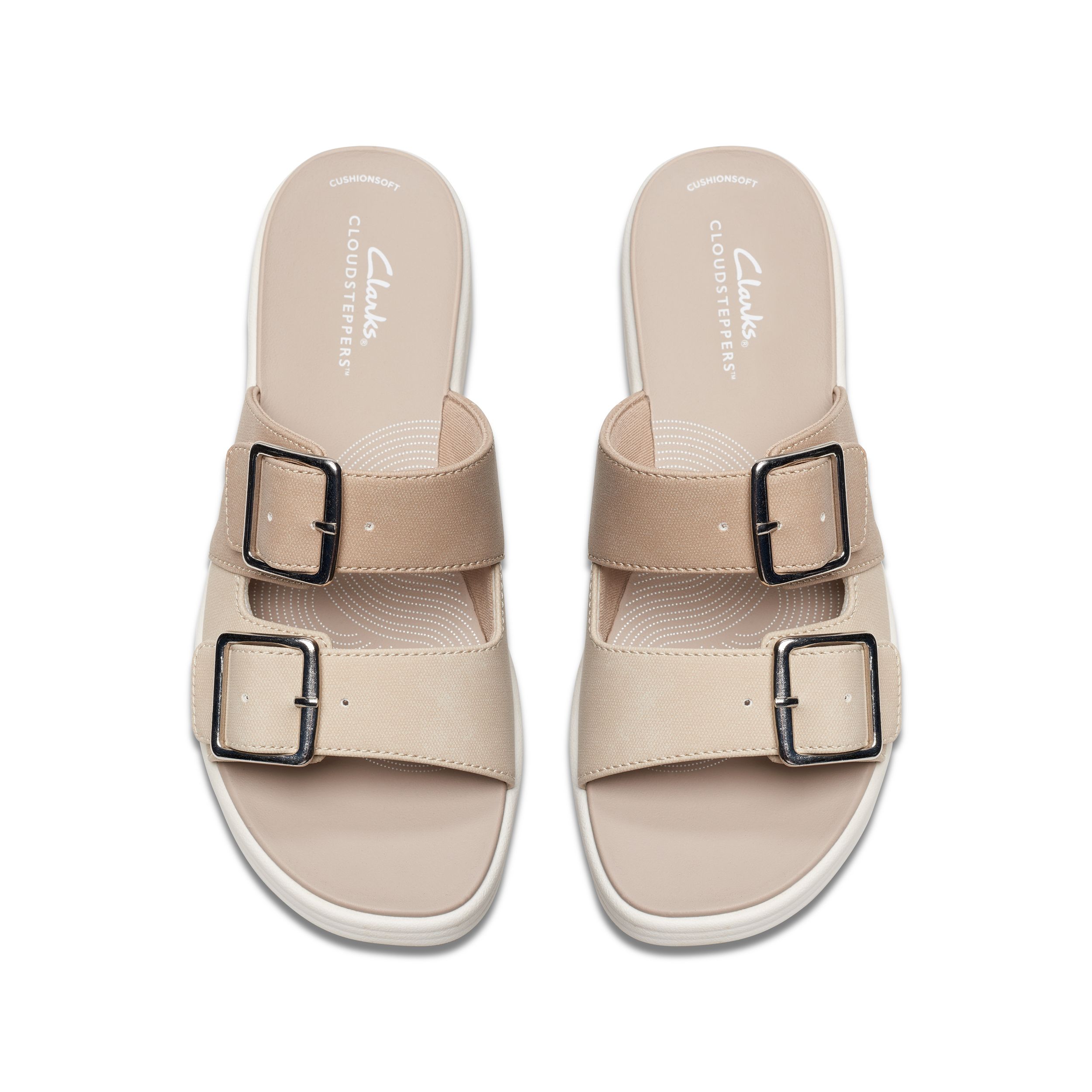 Sandales à enfiler à talon compensé et boucle pour femmes, Drift Buckle Wedge, Clarks