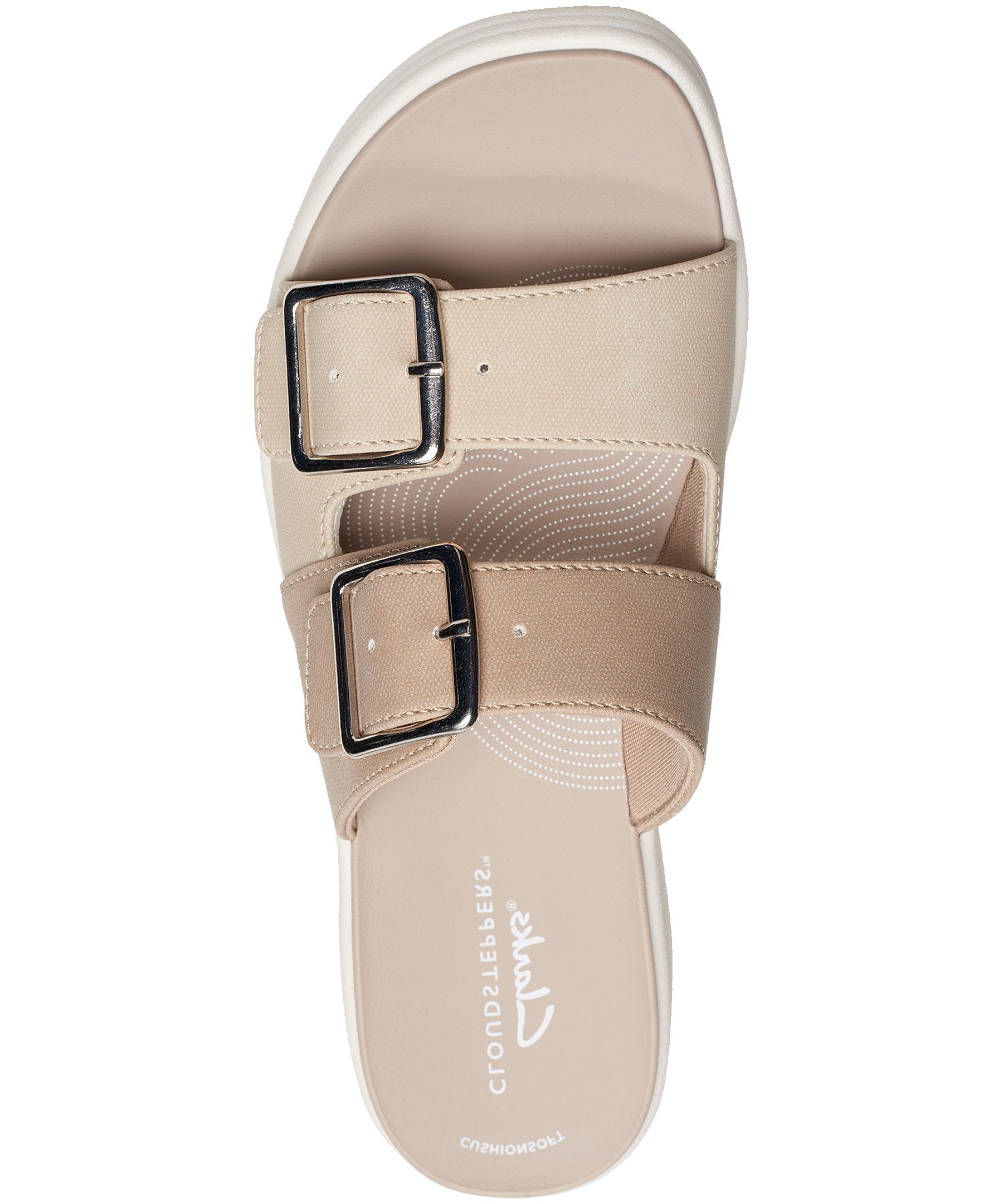 Sandales à enfiler à talon compensé et boucle pour femmes, Drift Buckle Wedge, Clarks