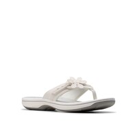 Sandales style tong pour femmes, Breeze Opal, Clarks Front_Three_Fourths_Angled_Right