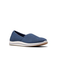 Clarks Women's Breeze Stretch Slip On Shoes Front_Three_Fourths_Angled_Right