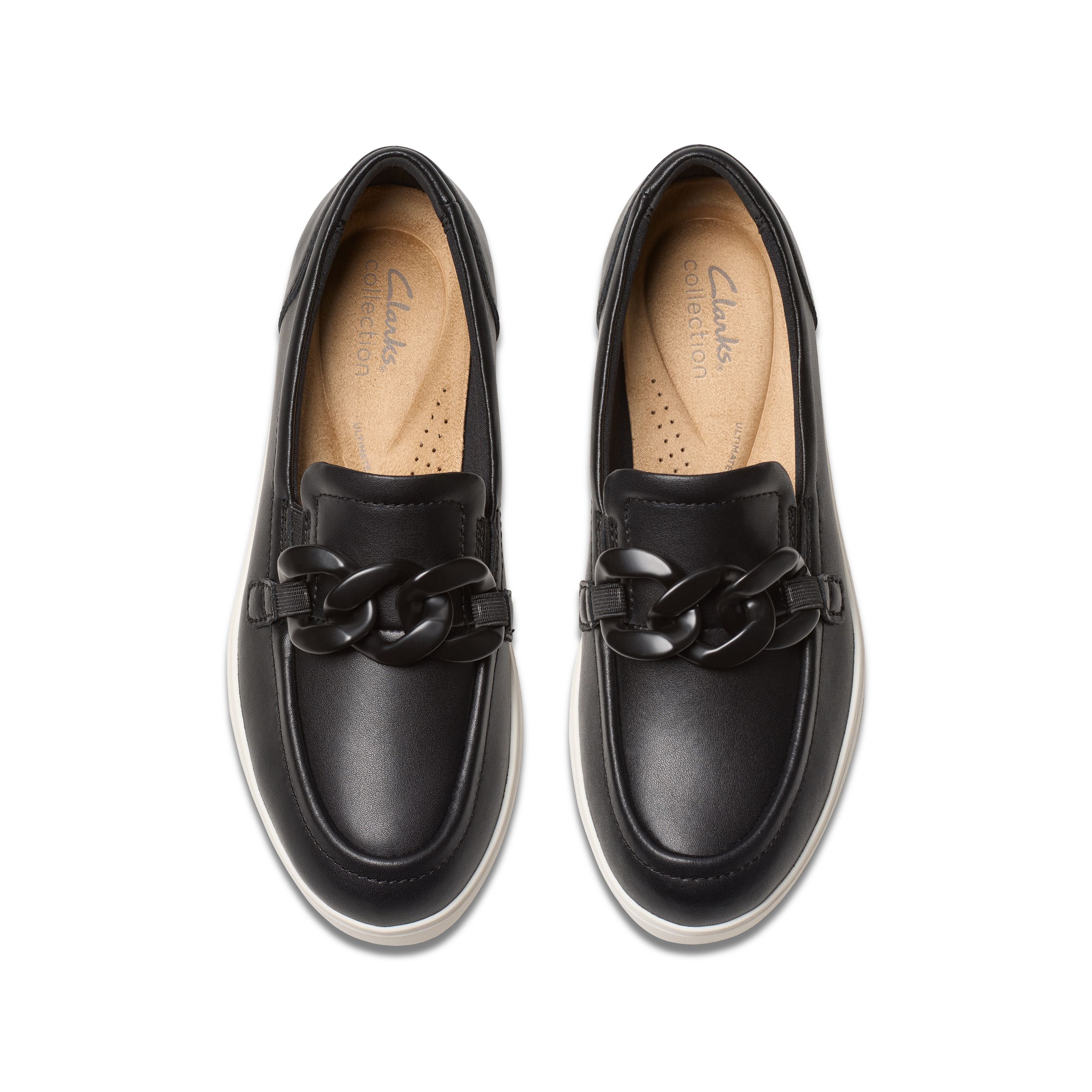 Flâneur à talon compensé en cuir pour femmes, Zylah May, Clarks