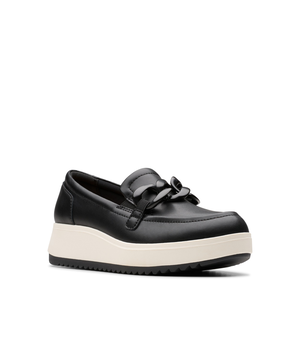 Flâneur à talon compensé en cuir pour femmes, Zylah May, Clarks