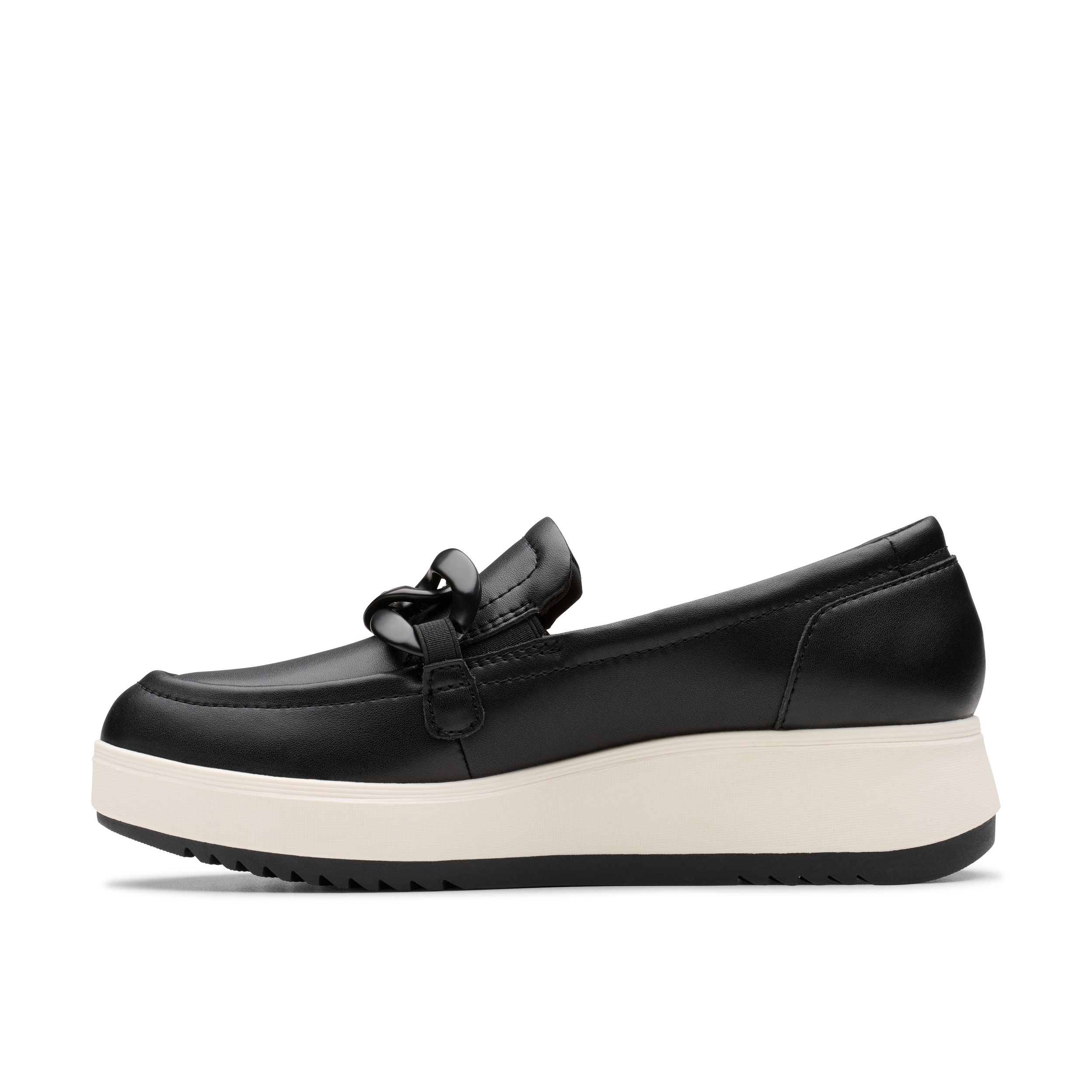 Flâneur à talon compensé en cuir pour femmes, Zylah May, Clarks