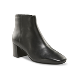 Denver Hayes Women's Luna Leather Square Toe Booties with Zippers Front_Three_Fourths_Angled_Right