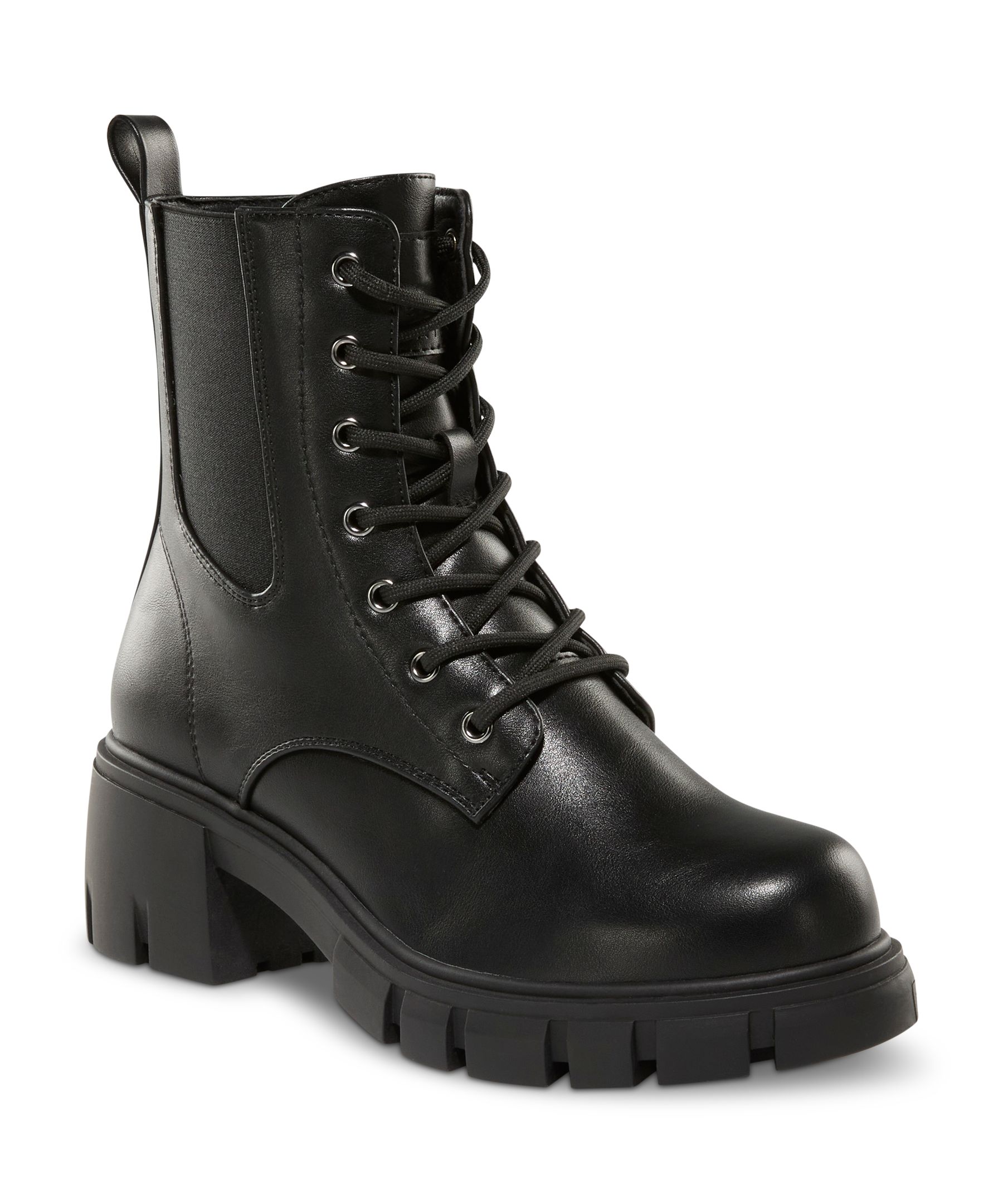 Denver Hayes Shayze Lace Up Zippered Boots