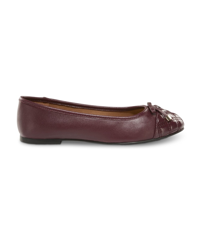 Ballerines en cuir à embout matelassé pour femmes, Emma, Denver Hayes