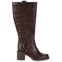 Bottes montantes à clous décoratifs avec fermeture à glissière pour femmes, Asteria, Denver Hayes Side_Right