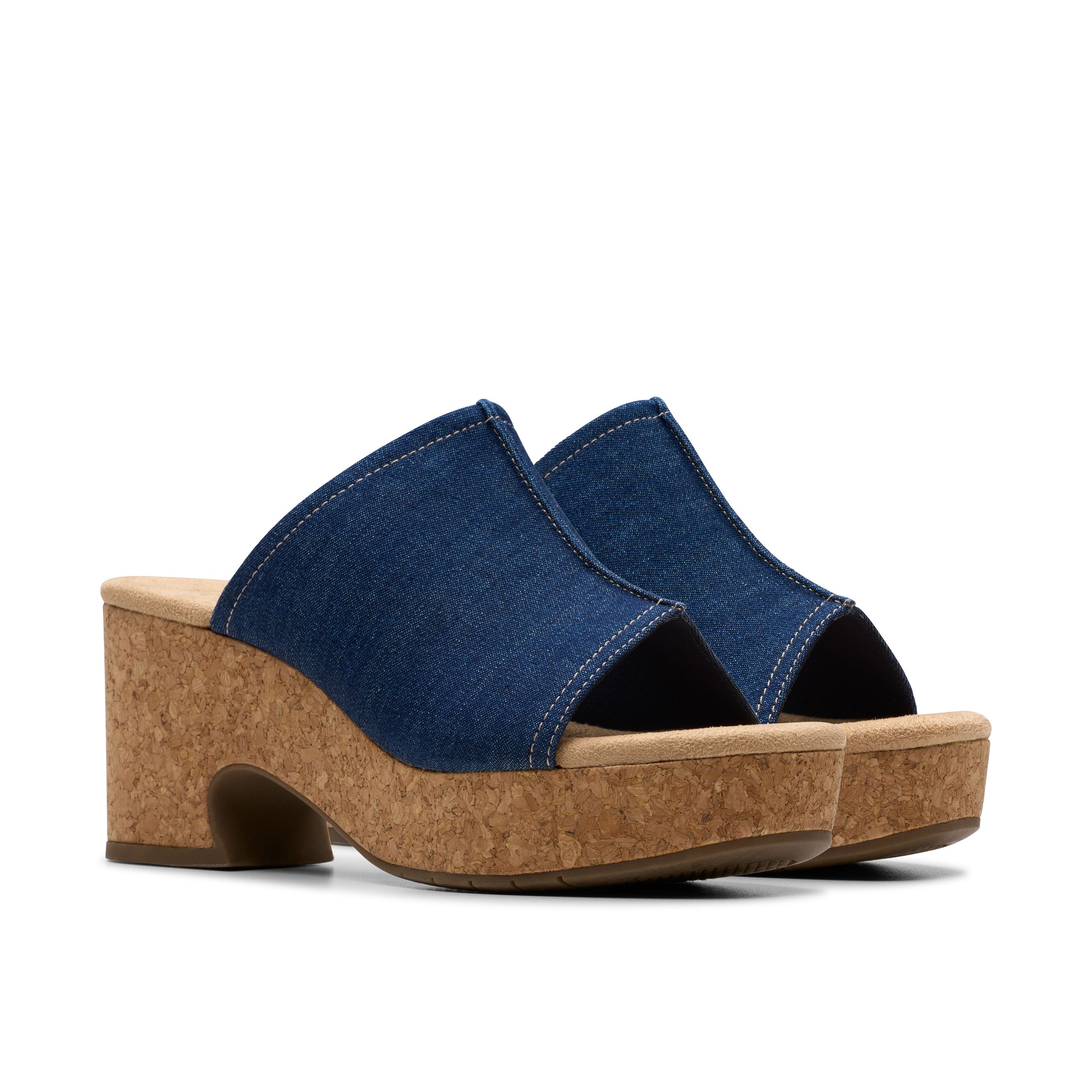 Sandales avec talon en liège pour femmes, Nerisa Vine, Clarks