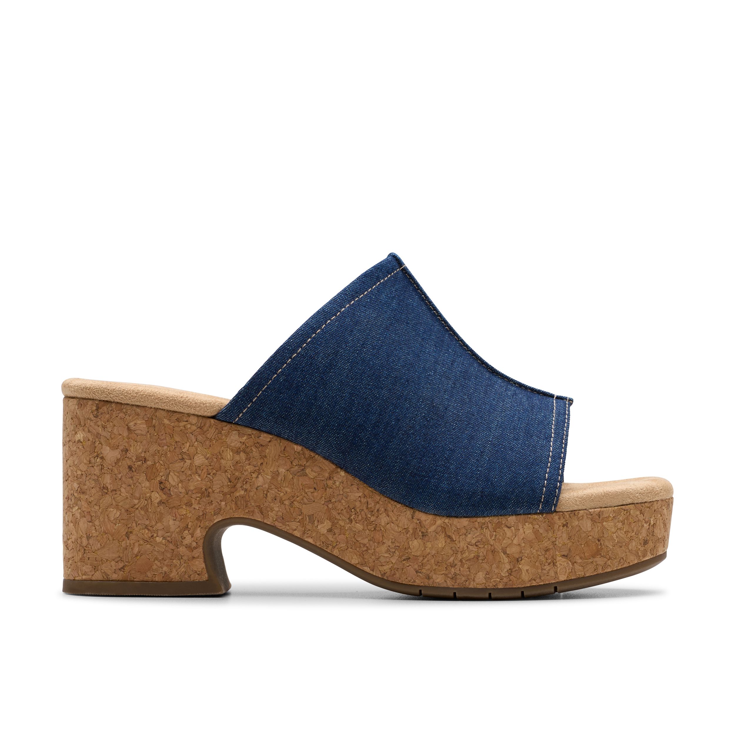 Sandales avec talon en liège pour femmes, Nerisa Vine, Clarks