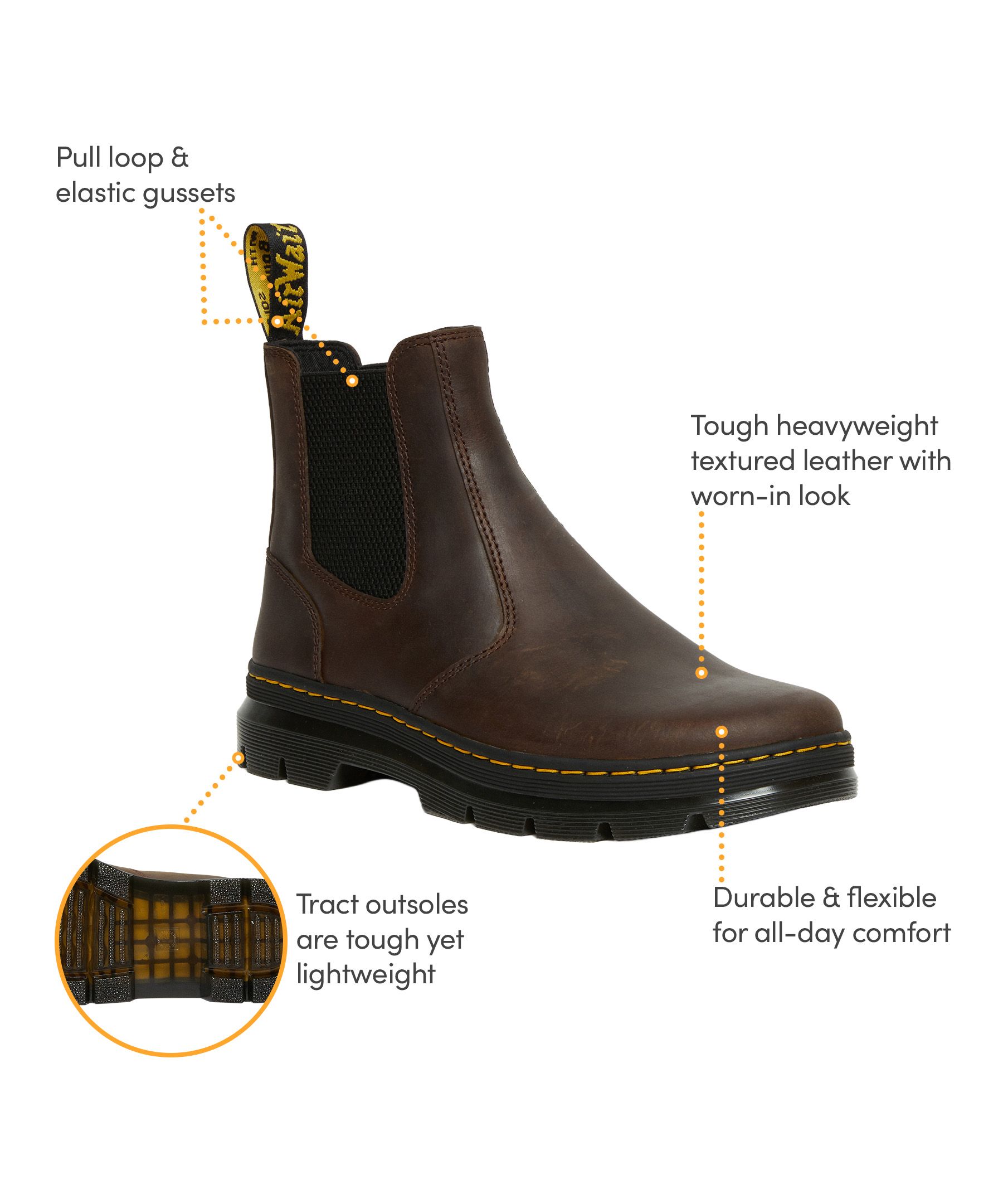 Dr. Martens Women's Embury Leather Chelsea Boots