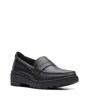 Clarks Women's Calla Ease Leather Loafer Shoes - Wide