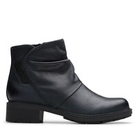 Bottes de cuir Hearth Sofia pour femmes, Clarks Side_Right
