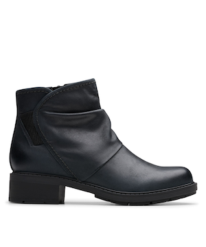 Bottes de cuir Hearth Sofia pour femmes, Clarks