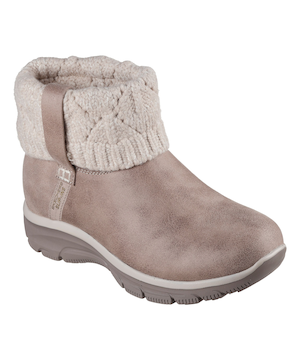 Skechers Women's Slip-Ins Relaxed Fit Easy Go Knit Fold Boots
