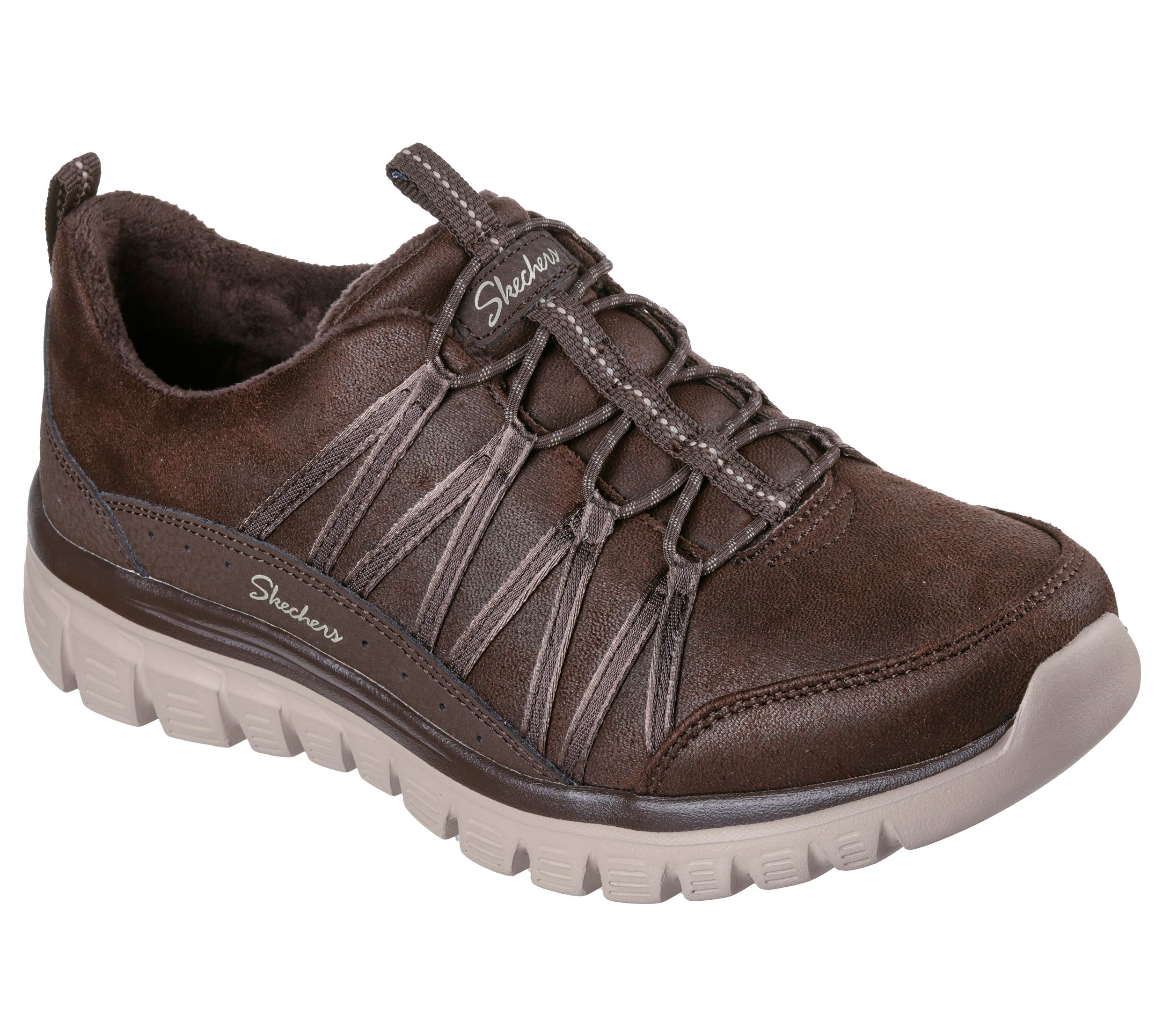 Skechers Women's Graceful Microleather Quarter Webbing Cheni Shoes