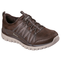 Skechers Women's Graceful Microleather Quarter Webbing Cheni Shoes Front_Three_Fourths_Angled_Right
