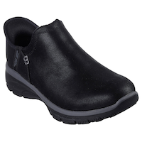 Skechers Women's Slip-Ins Relaxed Fit Easy Going Scooped Shoes - Wide Front_Three_Fourths_Angled_Right