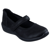 Skechers Women's Arya Always Rising Microleather Shoes Front_Three_Fourths_Angled_Right