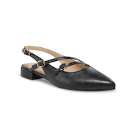 Denver Hayes Women's Isaline Slingback Flat Shoes Front_Three_Fourths_Angled_Right