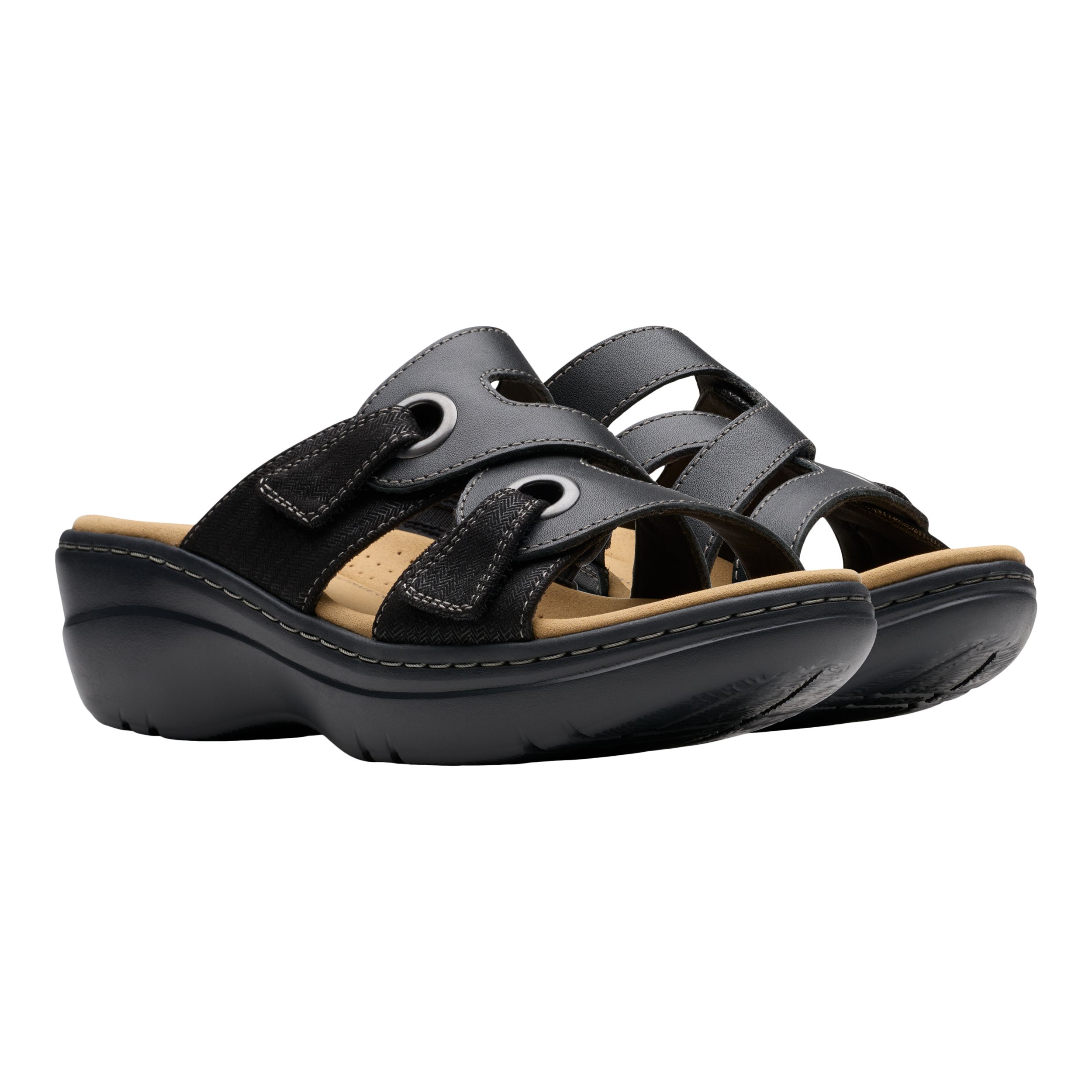 Sandale en cuir pour femmes, Merliah&nbsp;2 Cove, Clarks, pointure large