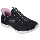 Skechers Women's Slip-Ins Summits Sneakers - Wide Front_Three_Fourths_Angled_Right