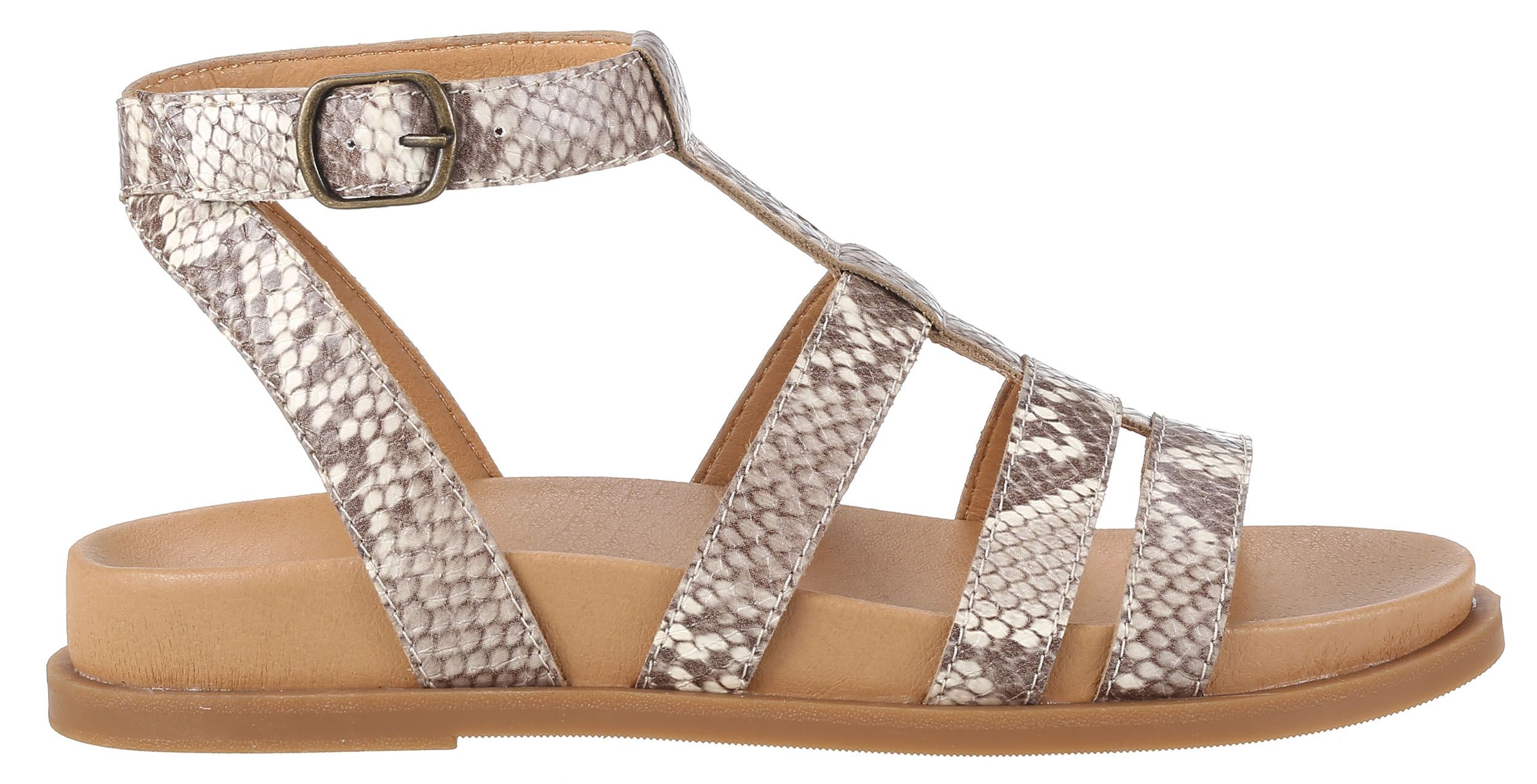 Sandales gladiateur à sangle en velcro pour femmes, Garcelle, Denver Hayes