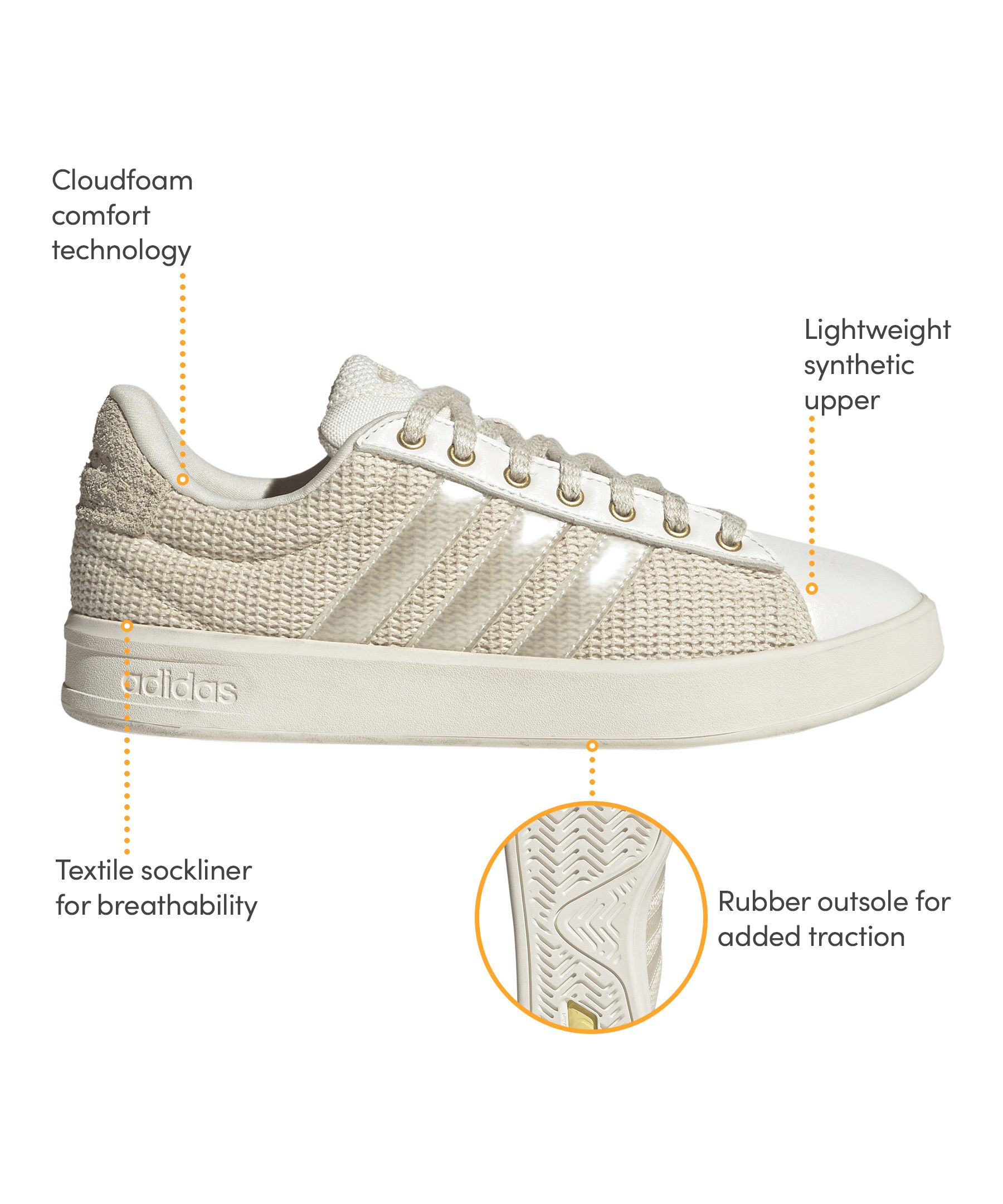 adidas Women's Grand Court 3.0 Sneakers