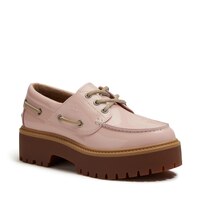 Mocassins bateau à semelle plateforme pour femmes, Stone Street, Timberland Front_Three_Fourths_Angled_Right