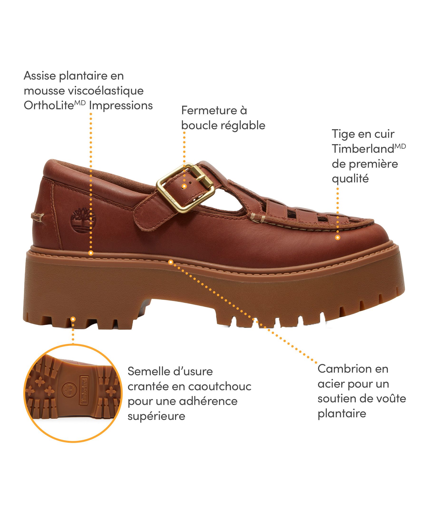 Chaussures à boucle pour femmes, Stone Street, Timberland