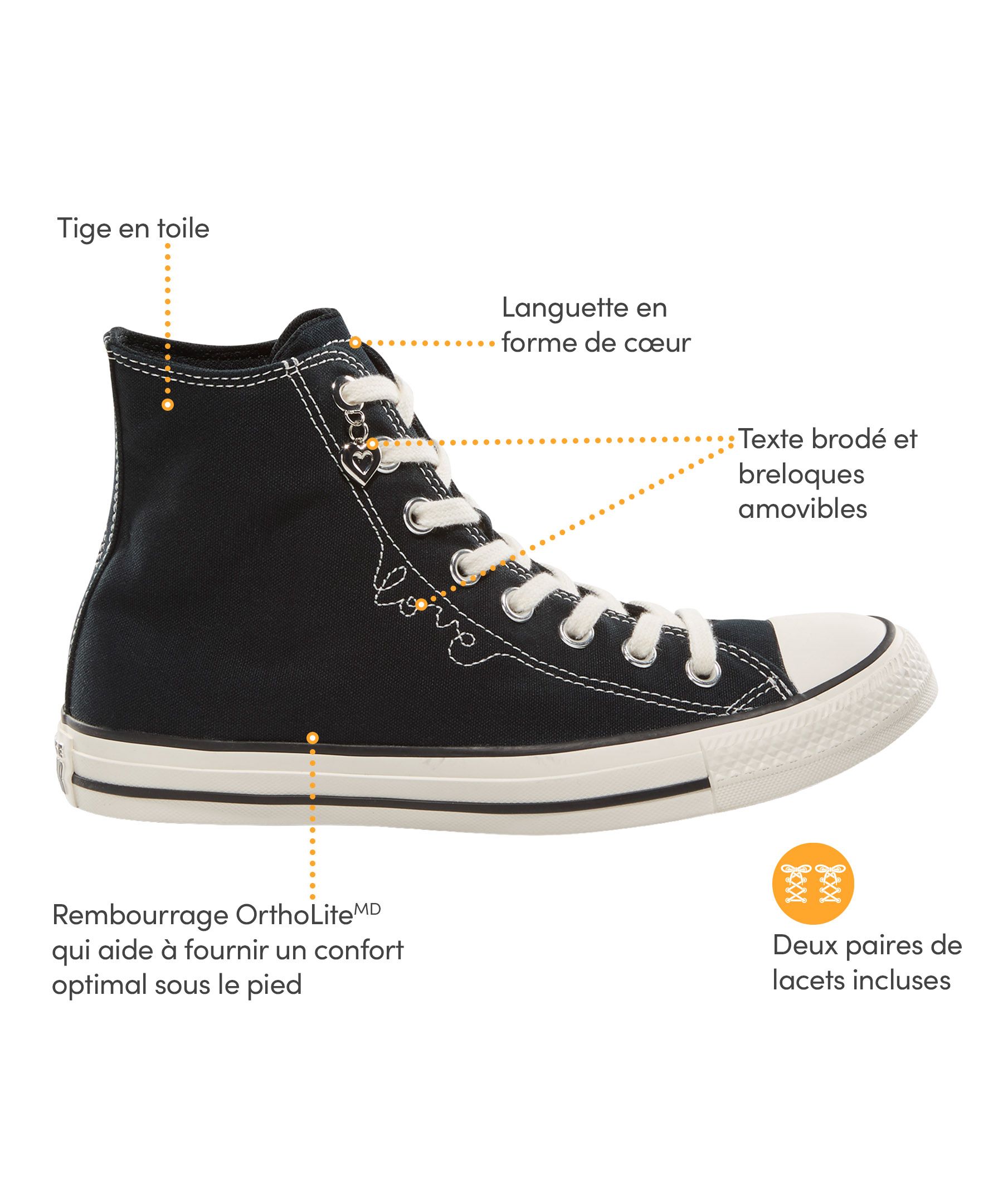 Chaussures de sport pour femmes, Chuck Taylor All Star Classic Valentines Day, Converse