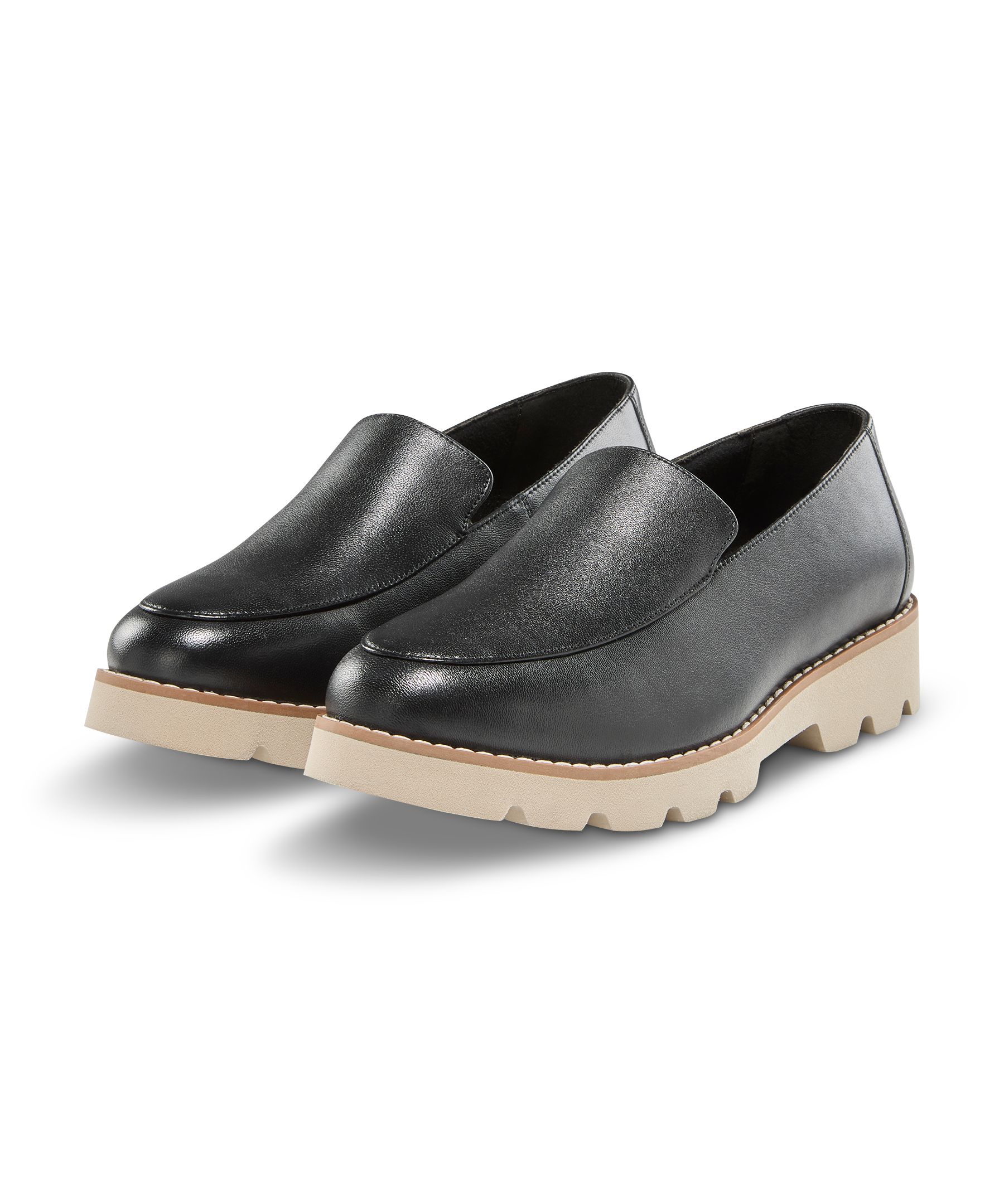 Flâneurs en cuir pour femmes, Iris, Denver Hayes - pointure large