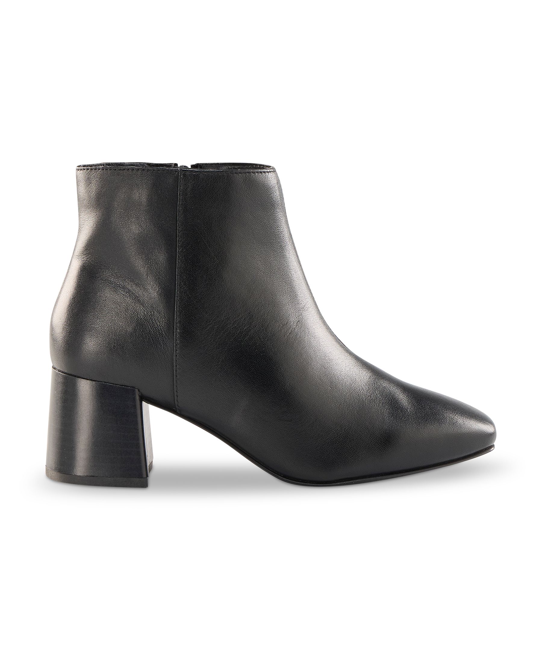 Denver Hayes Women's Vera Leather Square Toe Zippered Boots
