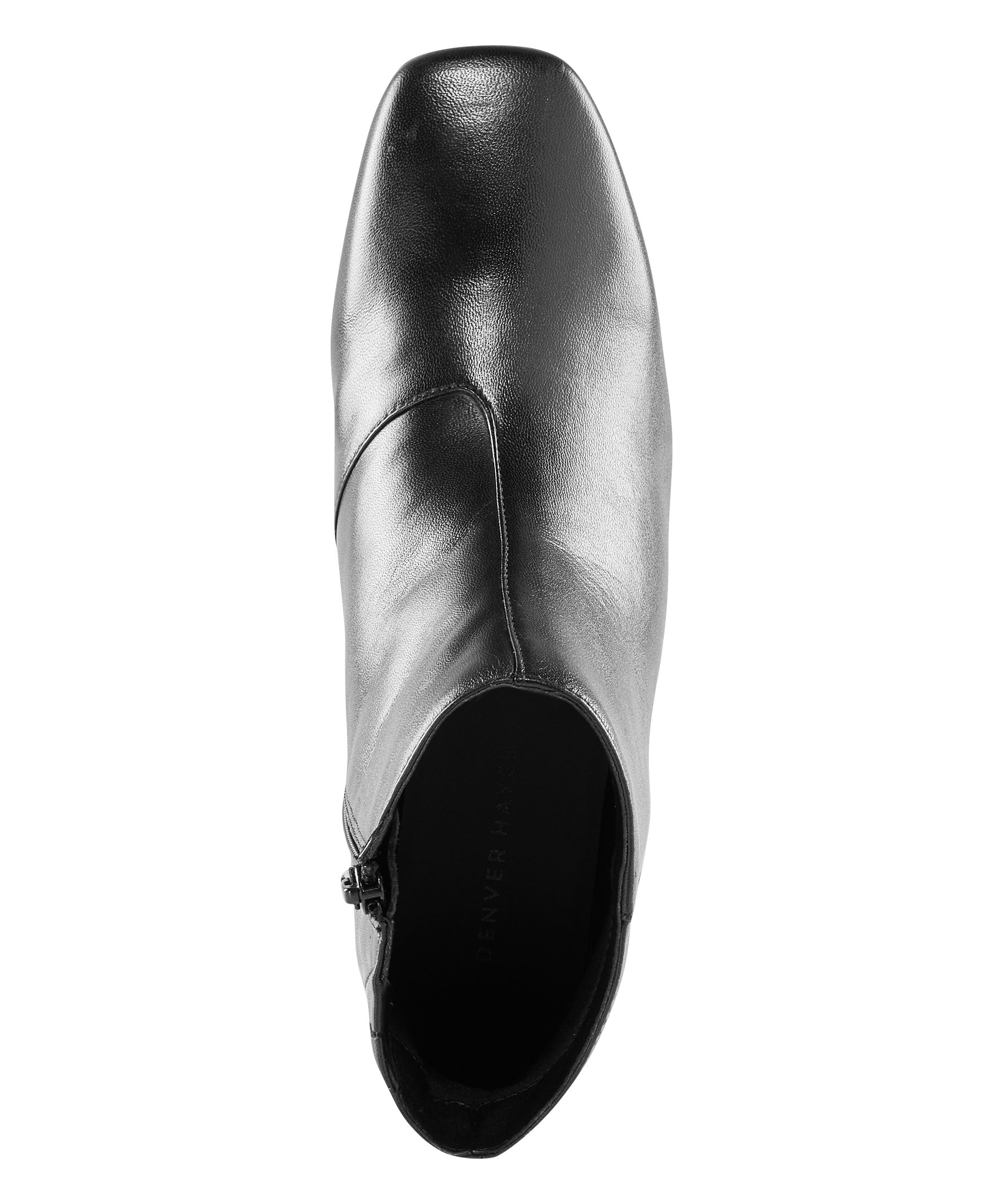 Denver Hayes Women's Vera Leather Square Toe Zippered Boots