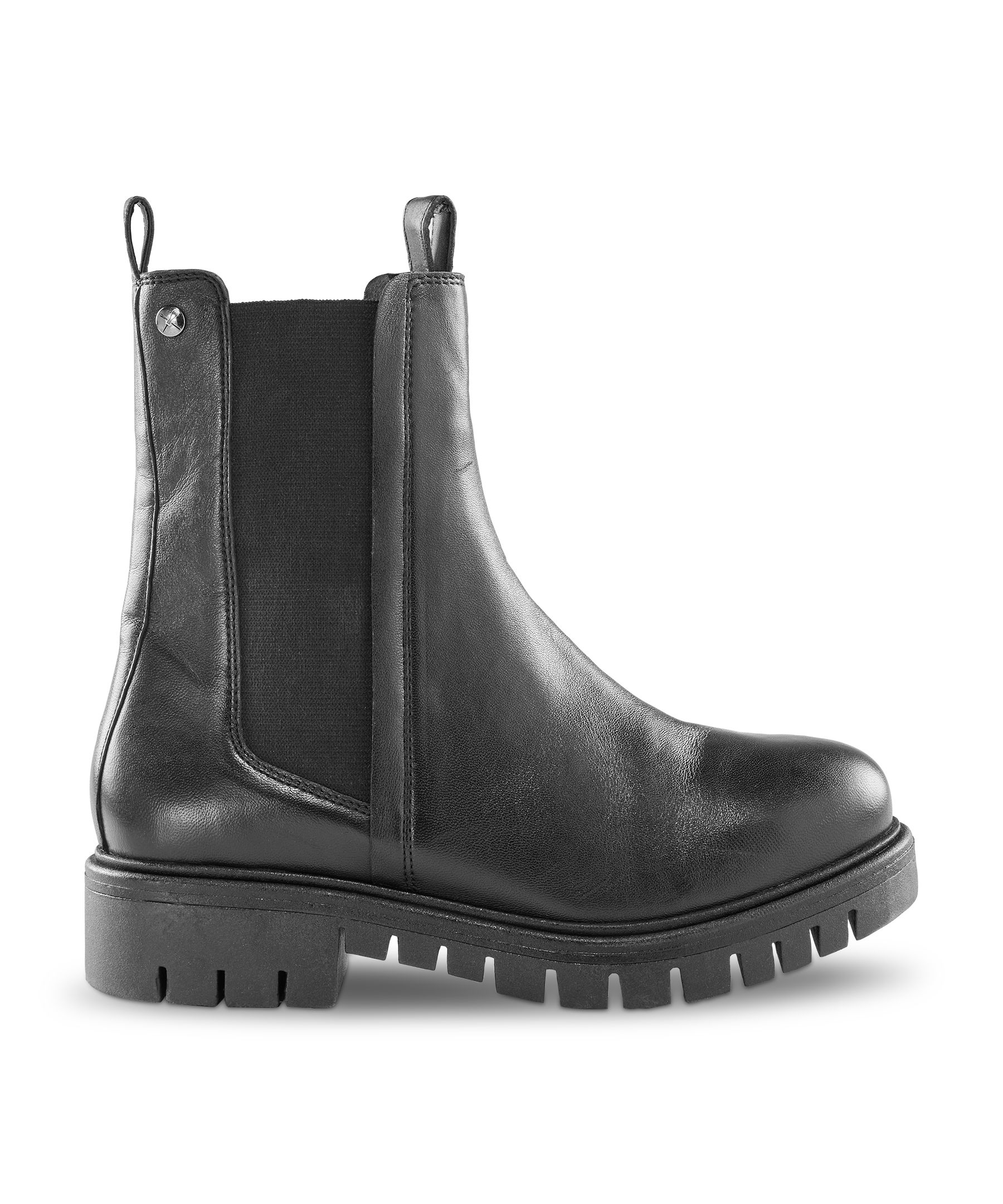 Denver Hayes Women's Trendy Wide Leather Chelsea Boots