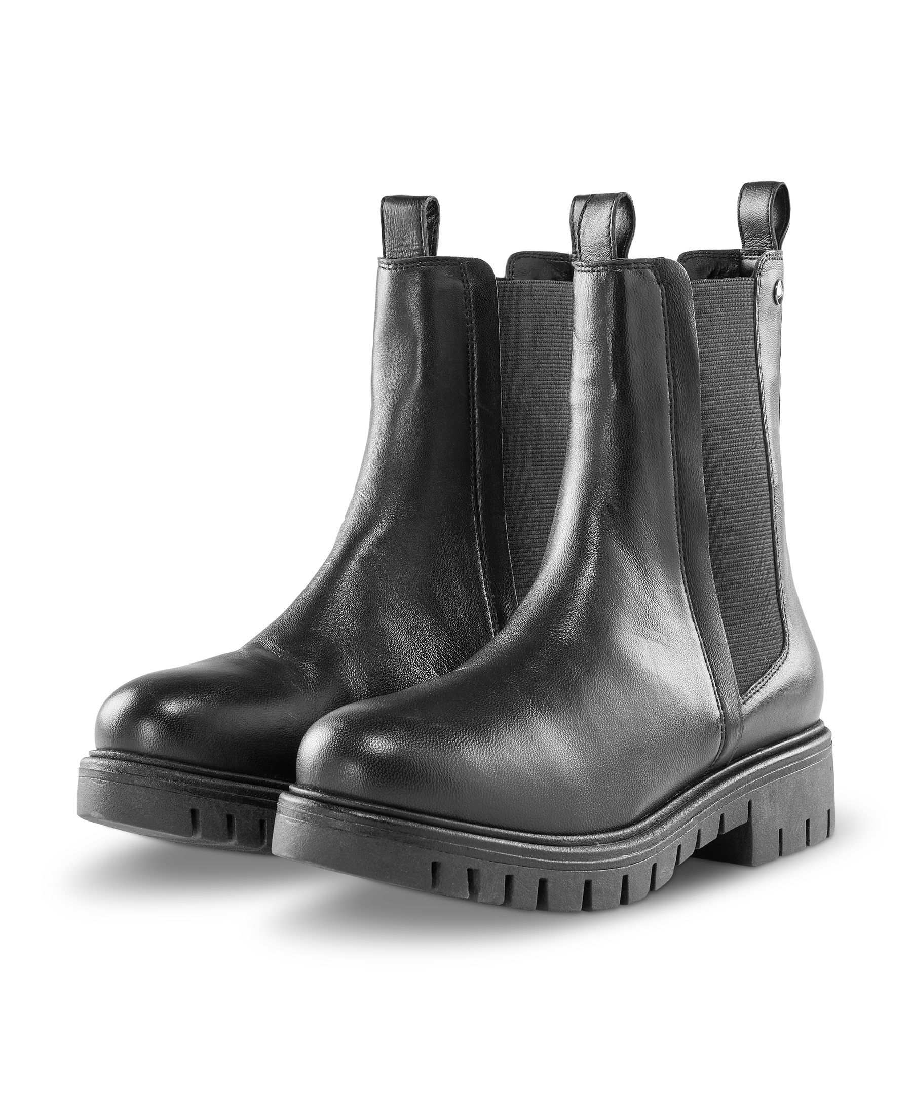 Denver Hayes Women's Trendy Wide Leather Chelsea Boots