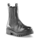 Denver Hayes Women's Trendy Wide Leather Chelsea Boots Front_Three_Fourths_Angled_Right