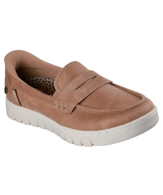 Skechers Women's Slip-ins Wide Bobs Arch Comfort Slip-Ins Loafer Shoes