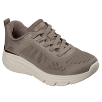 Skechers Women's Bobs Arch Fit Elev8 Knit Bungee Sneakers -  Wide Front_Three_Fourths_Angled_Right