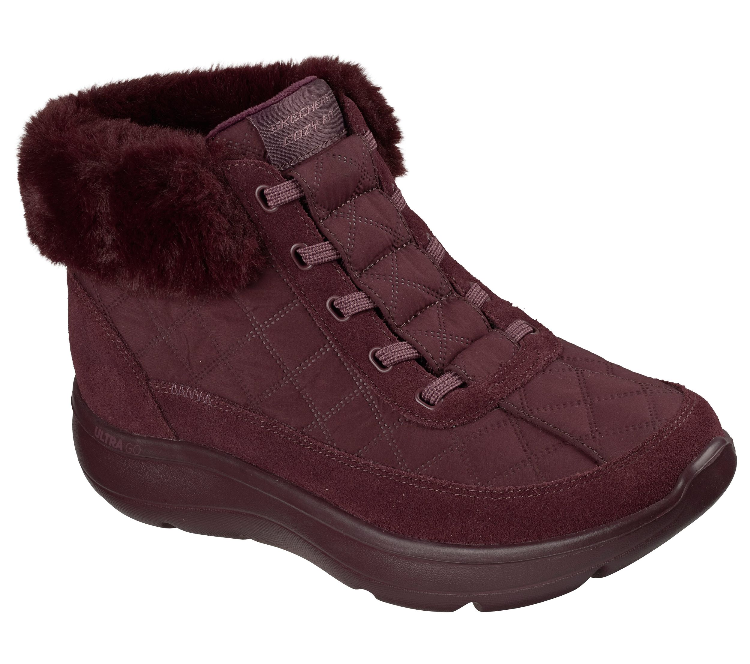 Bottes à enfiler à cordon élastique Cozy Fit pour femmes, Slip-ins, Chugga, Skechers - Large