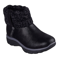 Bottes à enfiler rabattables en tricot à coupe décontractée pour femmes, Slip-ins, Easy Go, Skechers