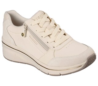 Skechers Women's Billion Flex Duraleather Suede Lace Up Sneakers