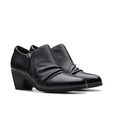 Clarks Women's Emily 2 Braley Leather Booties Front_Three_Fourths_Angled_Right