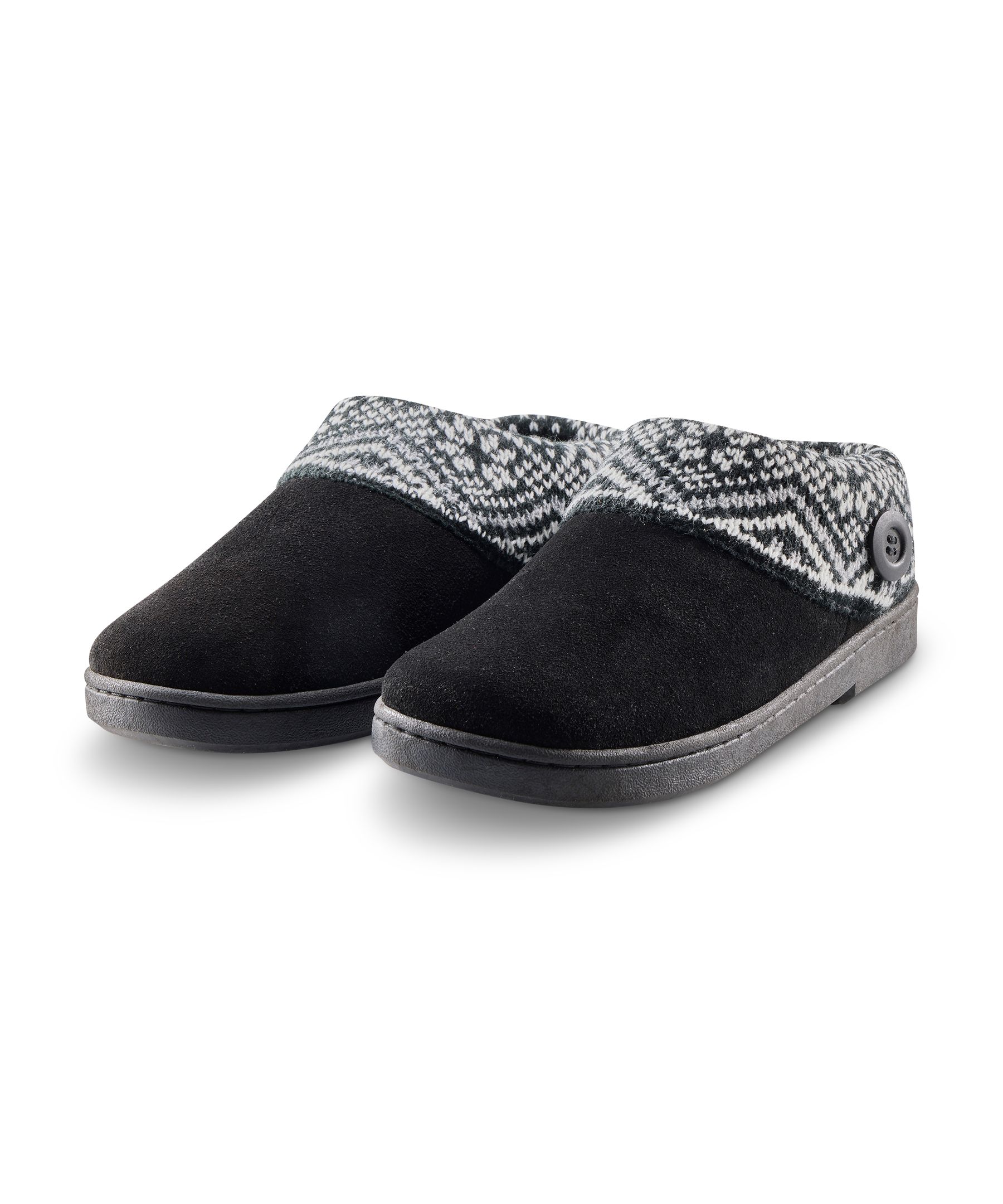 WindRiver Women's Suede Sweater Clog Slippers