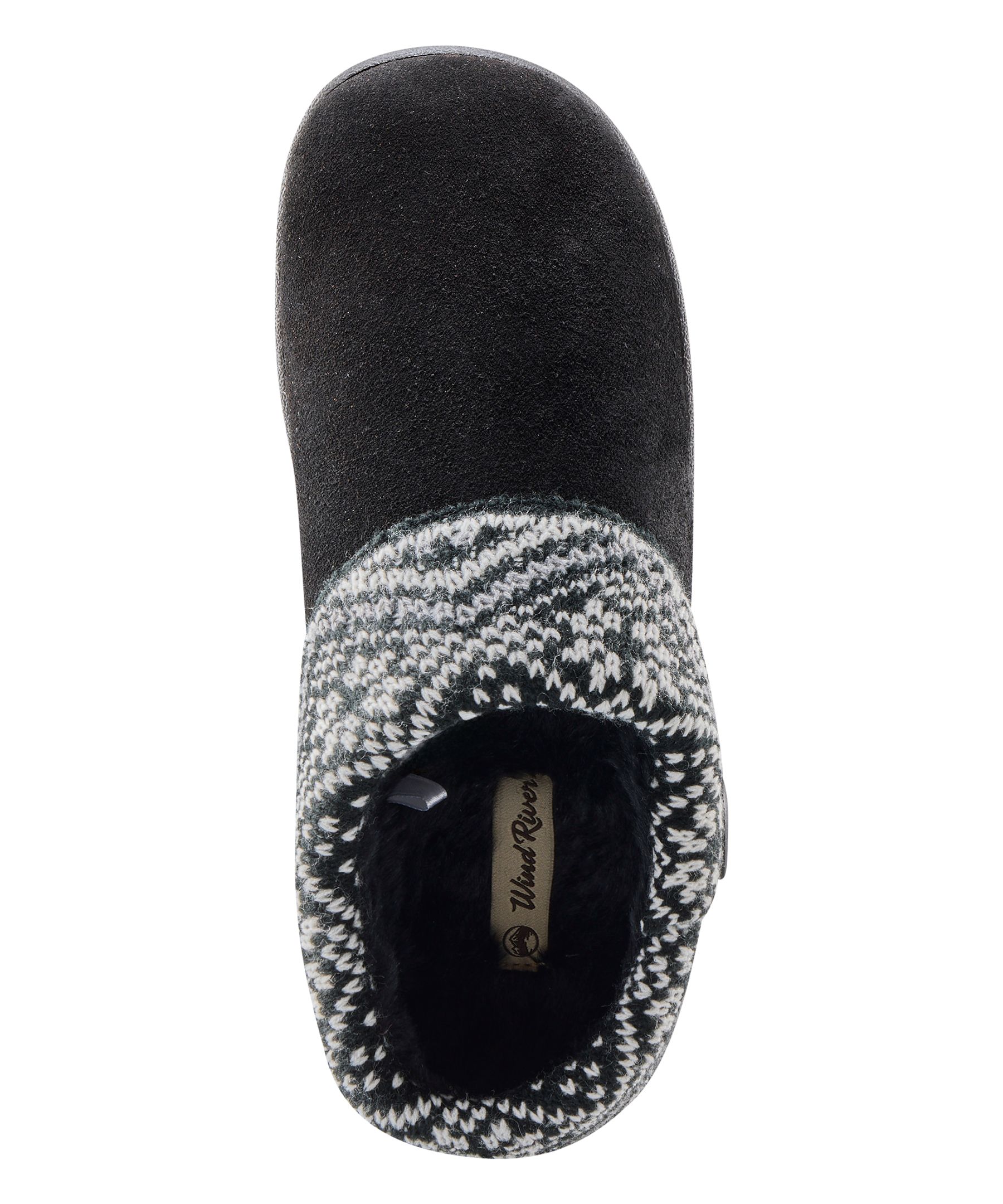 WindRiver Women's Suede Sweater Clog Slippers