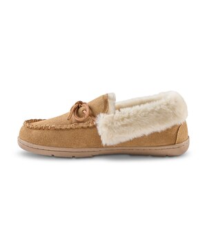 Pantoufles mocassins en suède pour femmes, WindRiver